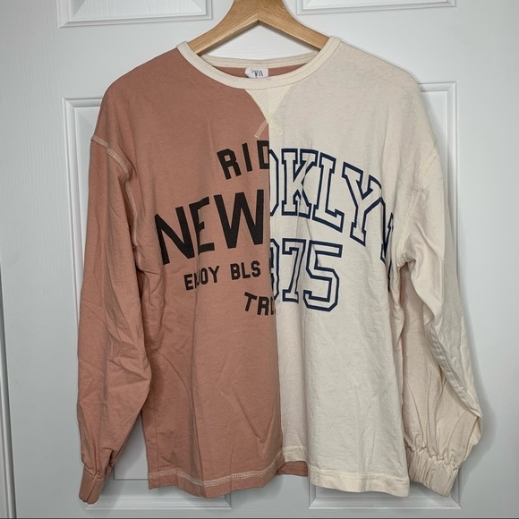 Zara Girl's XL Front Printed Long-Sleeve Sweatshirt - Picture 2 of 9